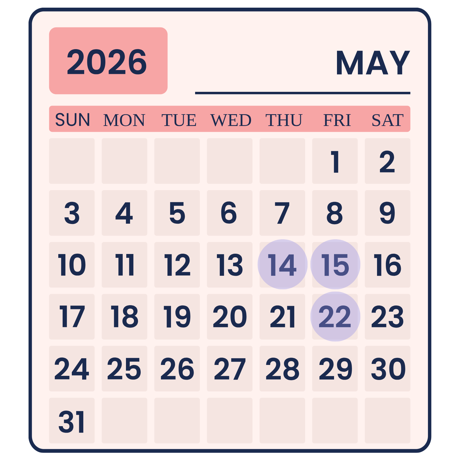 календар травень